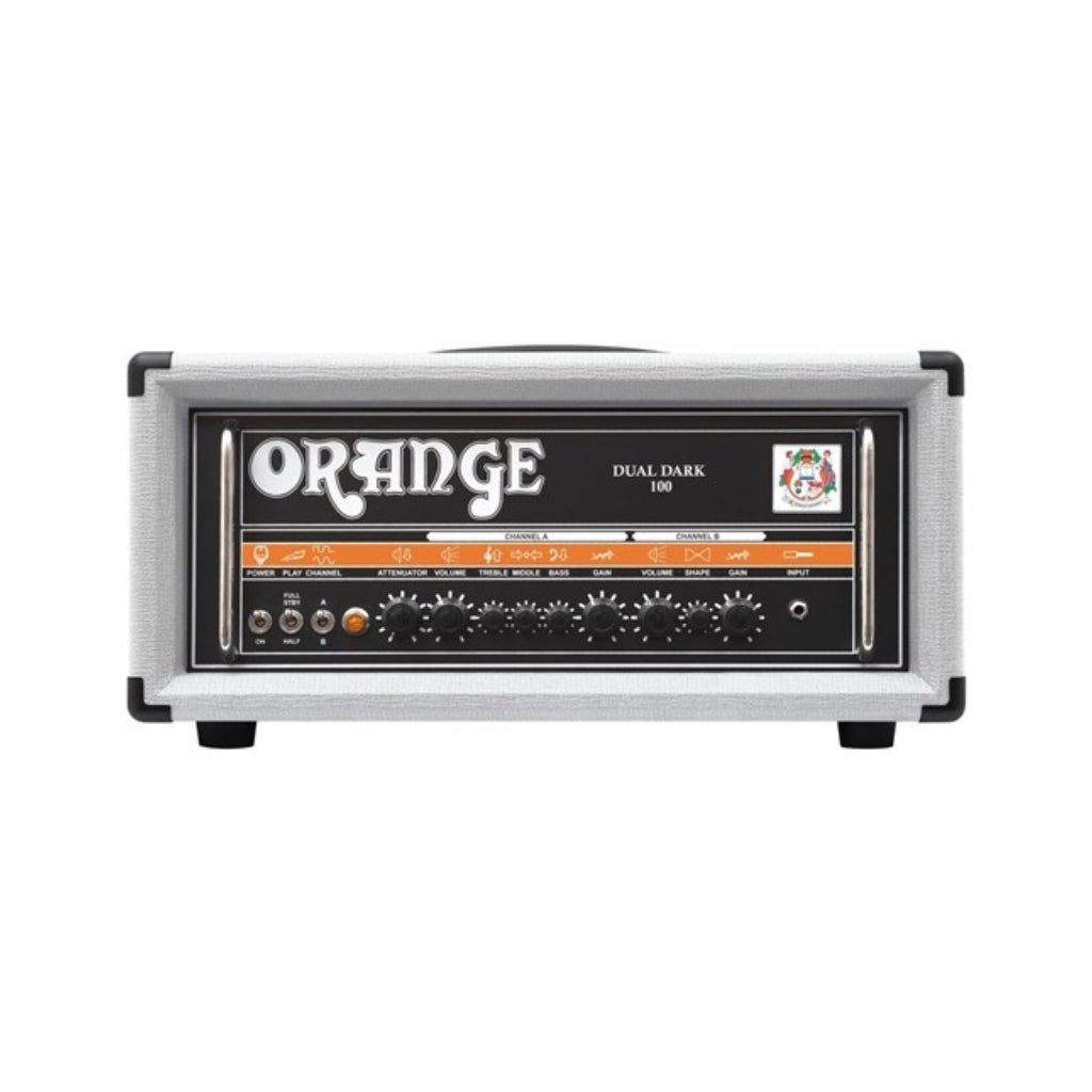Orange Dual Dark 100 Limited Edition Amp Head - White Electric Guitar Amplifiers Sky Music