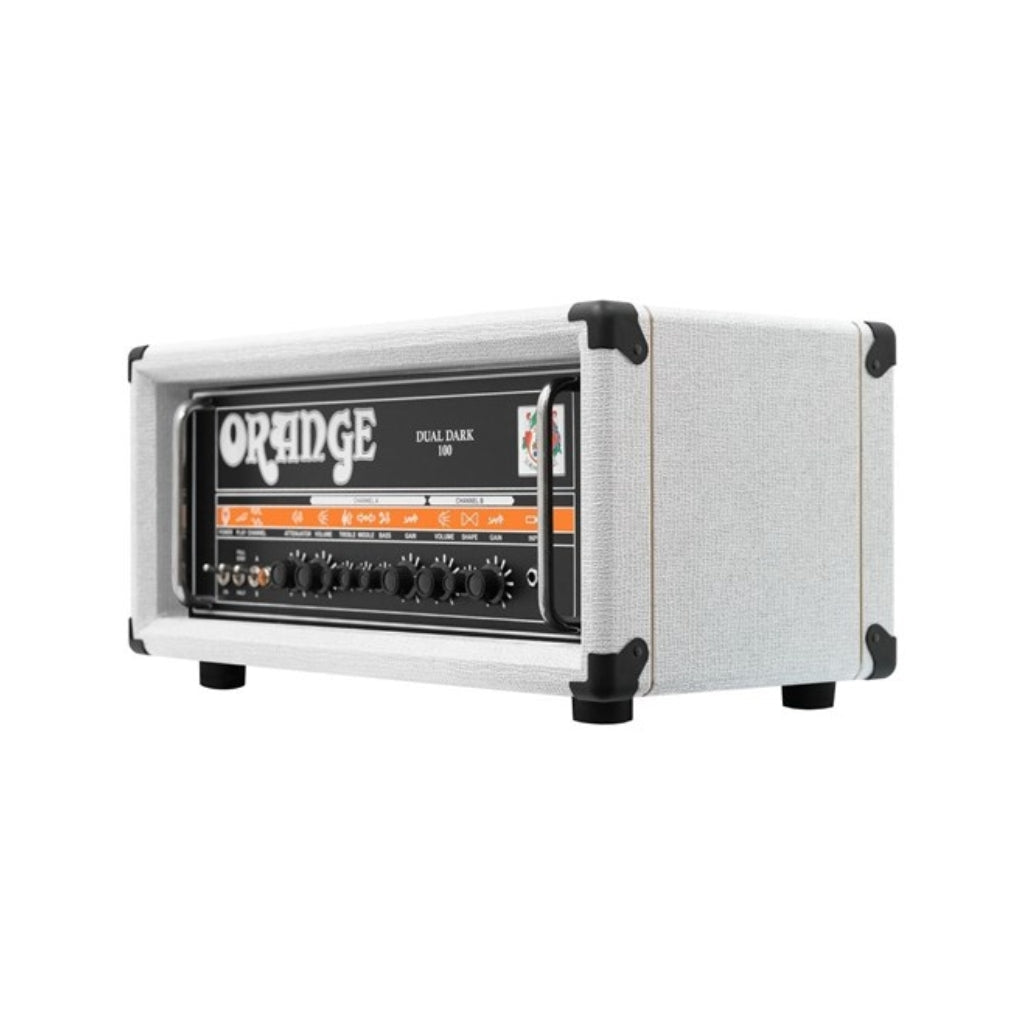 Orange Dual Dark 100 Limited Edition Amp Head - White Electric Guitar Amplifiers Sky Music