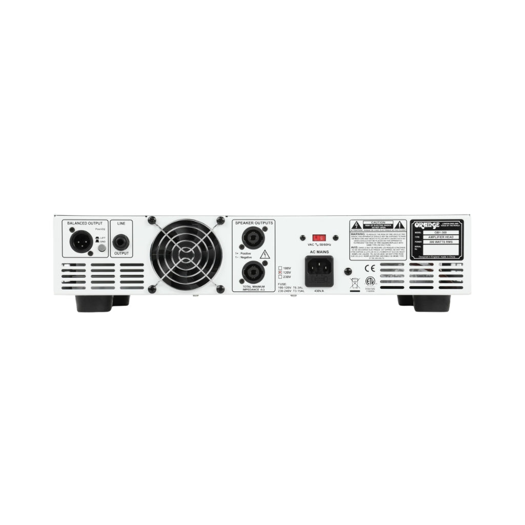 Orange OB1-300 300-watt Single Channel Solid State Bass Head Bass Guitar Amplifiers Sky Music