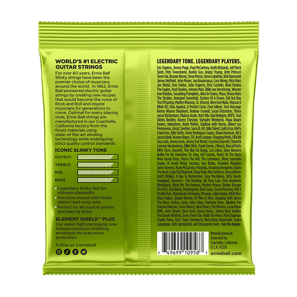 Ernie Ball P02629 Regular Slinky 8 String Nickel Wound Electric Guitar Strings 10 74 Gauge