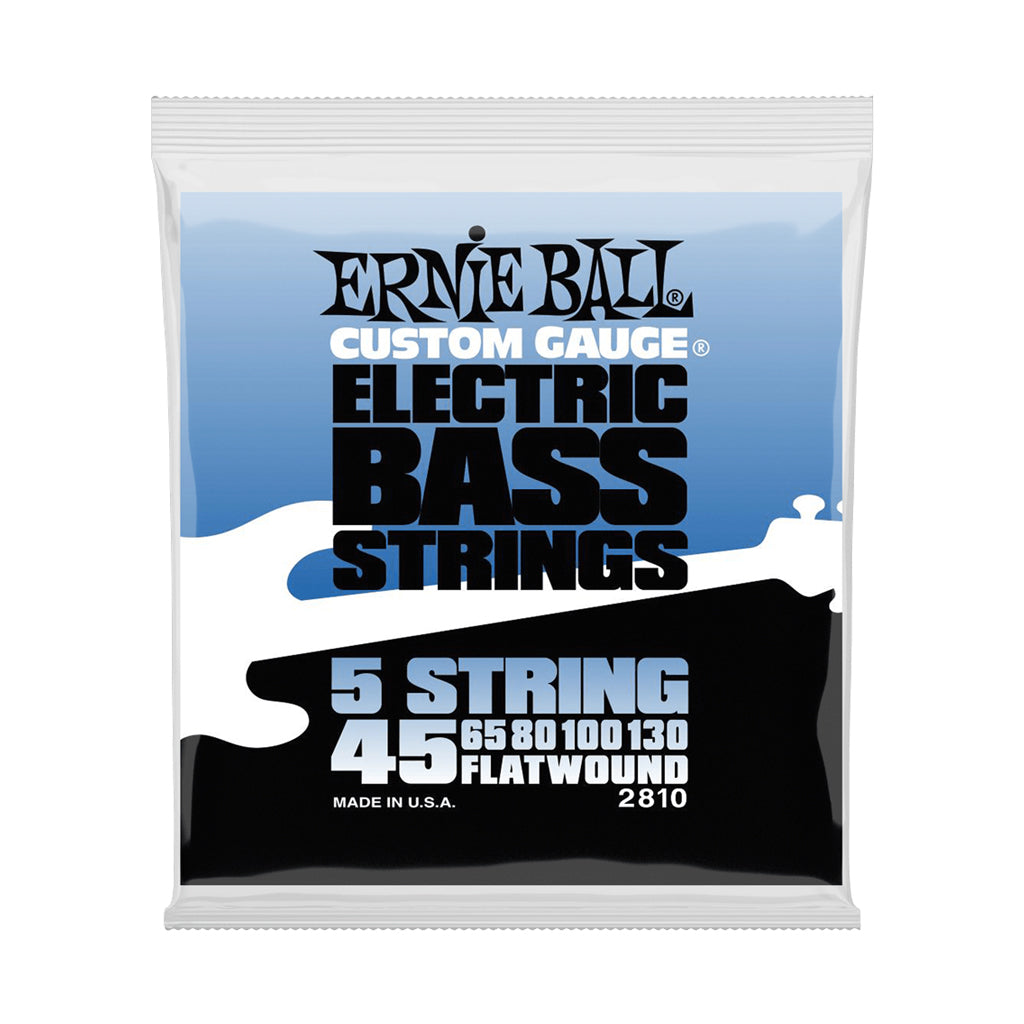 ERNIE BALL - 2810 FLAT WOUND - 5-STRING ELECTRIC BASS STRINGS | Fretted Instrument Strings | P02810