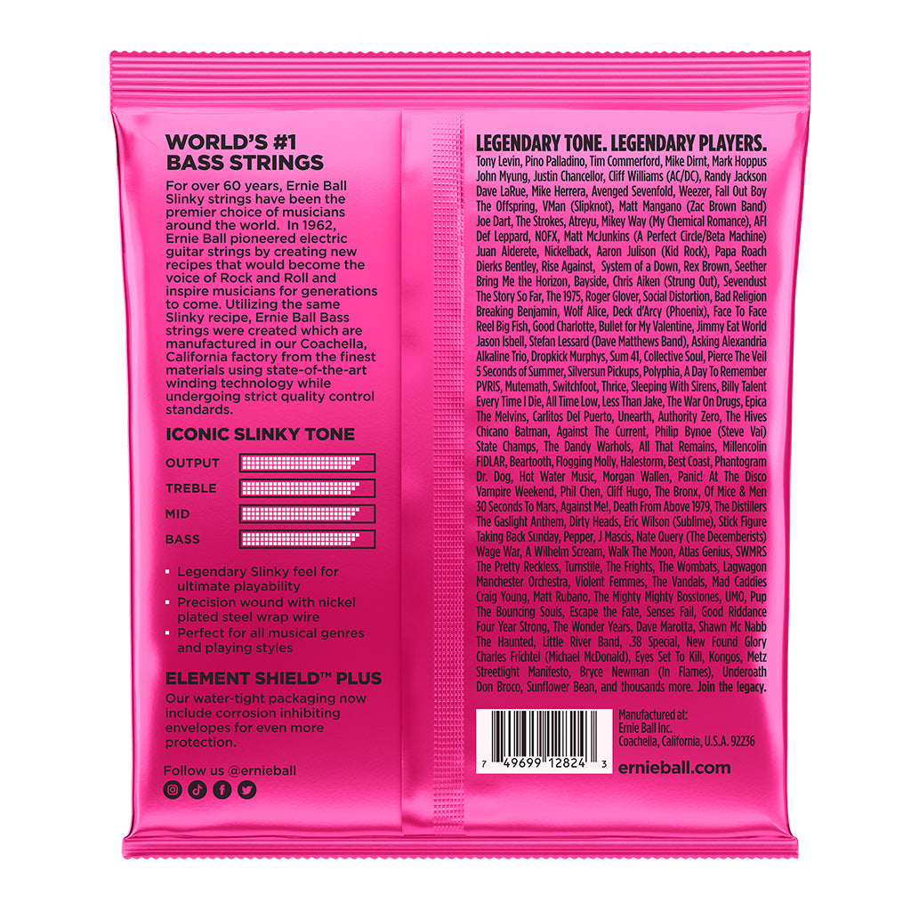 Ernie Ball E2824 5 String Bass Supler Slinky Fretted Instrument Strings P02824