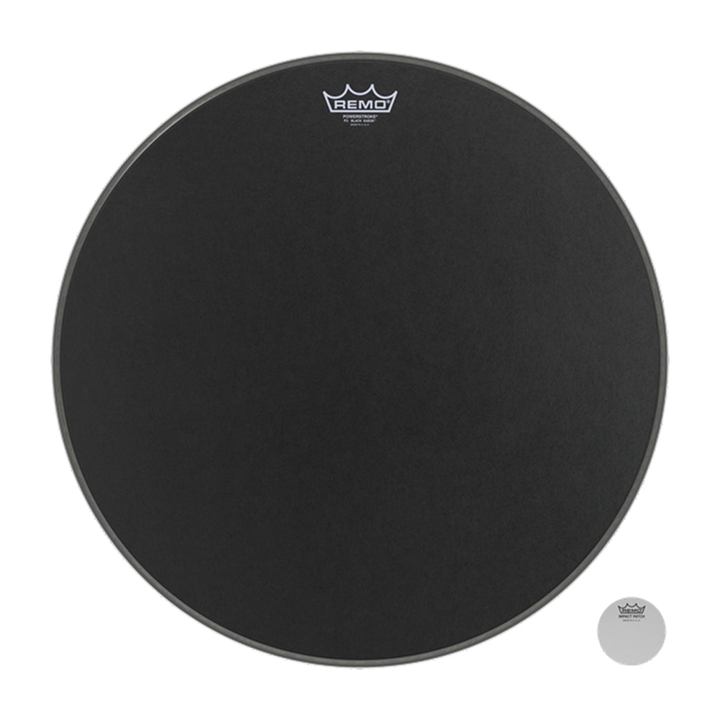 Remo 18" Powerstroke P3 Black Suede - Bass Drum