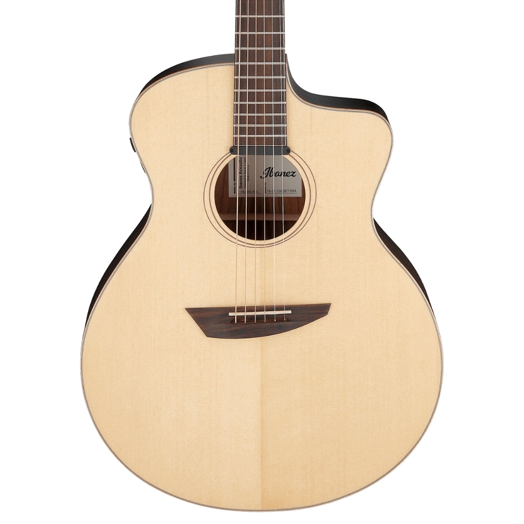 Ibanez - PA300E Acoustic Guitar - Natural Satin Top, Natural Low Gloss Back and Sides