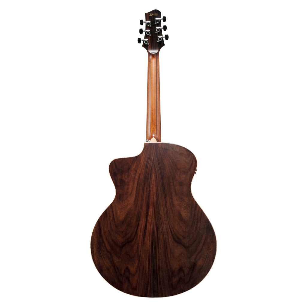 Ibanez - PA300E Acoustic Guitar - Natural Satin Top, Natural Low Gloss Back and Sides