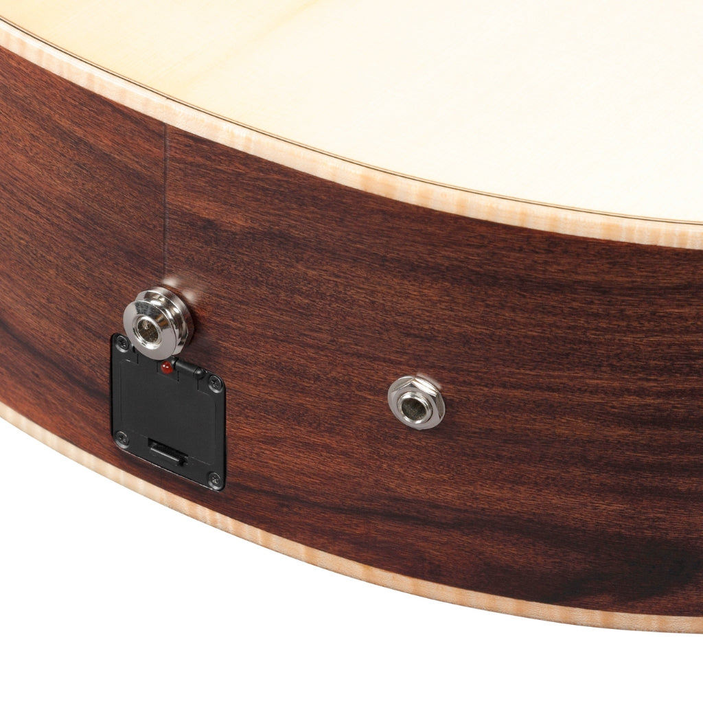Ibanez - PA300E Acoustic Guitar - Natural Satin Top, Natural Low Gloss Back and Sides
