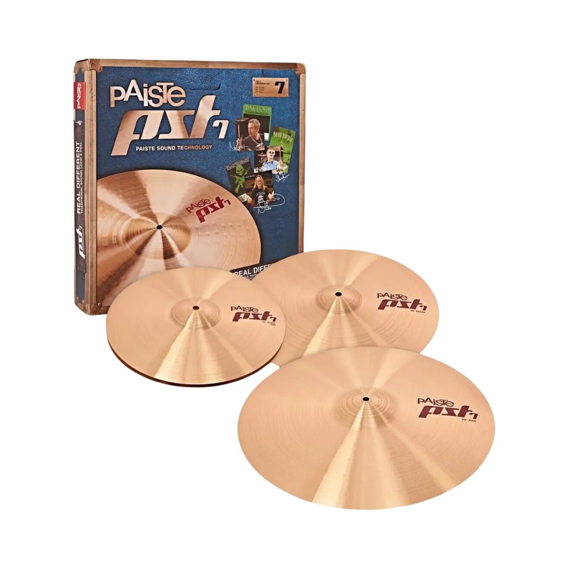 Paiste PST 7 Session Lightweight Cymbal Set -14/16/20 inch Cymbals Sky Music