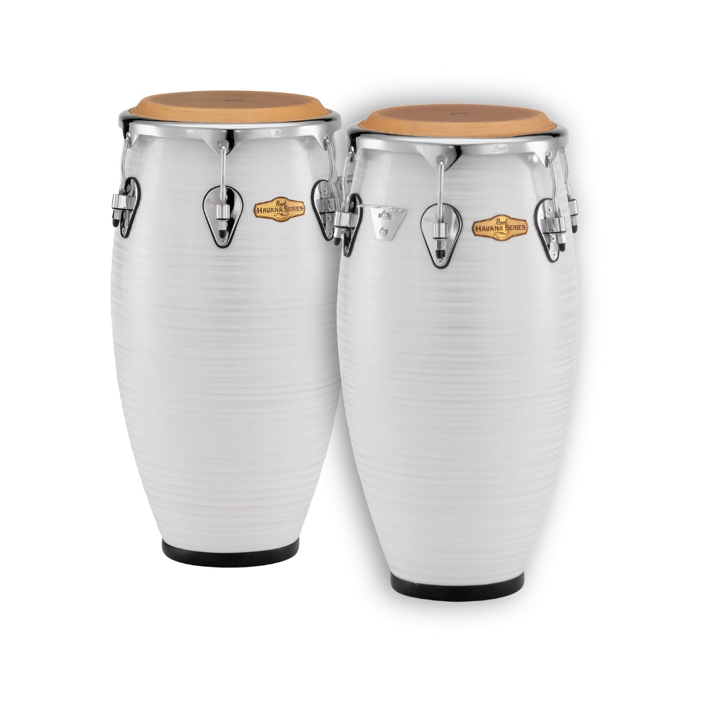 Pearl Havana Series Congas 11"+12" Silver White Swirl