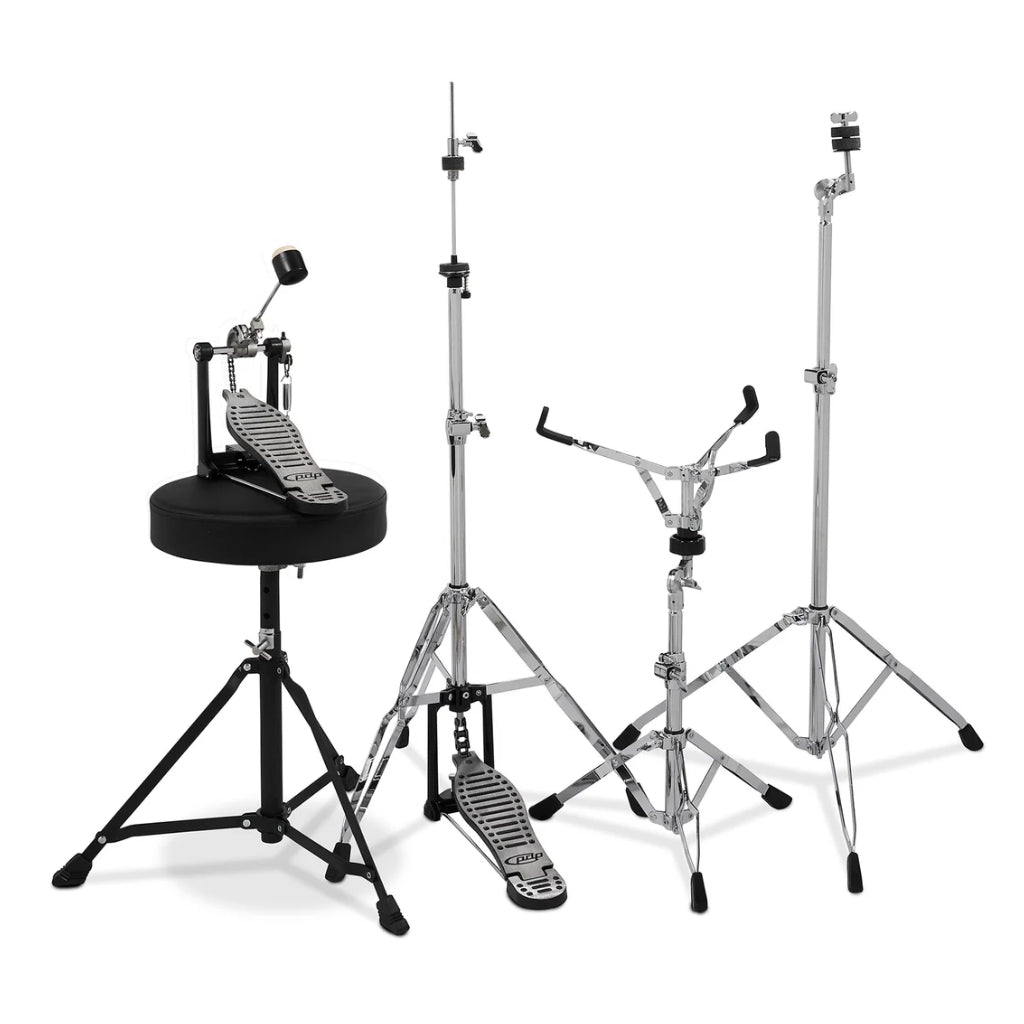 PDP - Centerstage Series 20" - 5 Piece Drum Kit Iridescent Black Sparkle with Hardware Cymbals and Thone