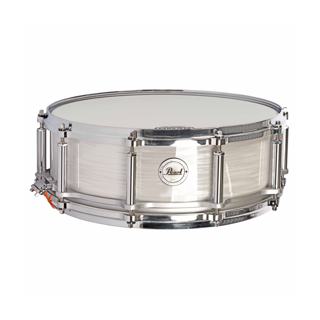 Pearl - Limited Edition 75th Anniversary - 14X5 Free Floater Phenolic Snare Drum in Pearl White Oyster