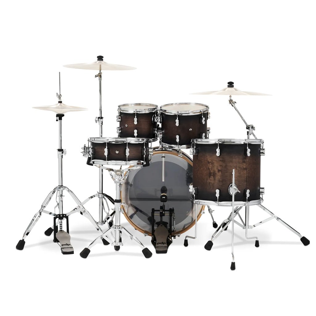 PDP Concept Maple 5-piece Shell Pack - Charcoal Burst Lacquer Acoustic Drums Sky Music