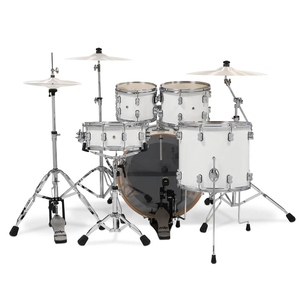 PDP Concept Maple 5-piece Shell Pack - Pearlescent White Lacquer Acoustic Drums Sky Music
