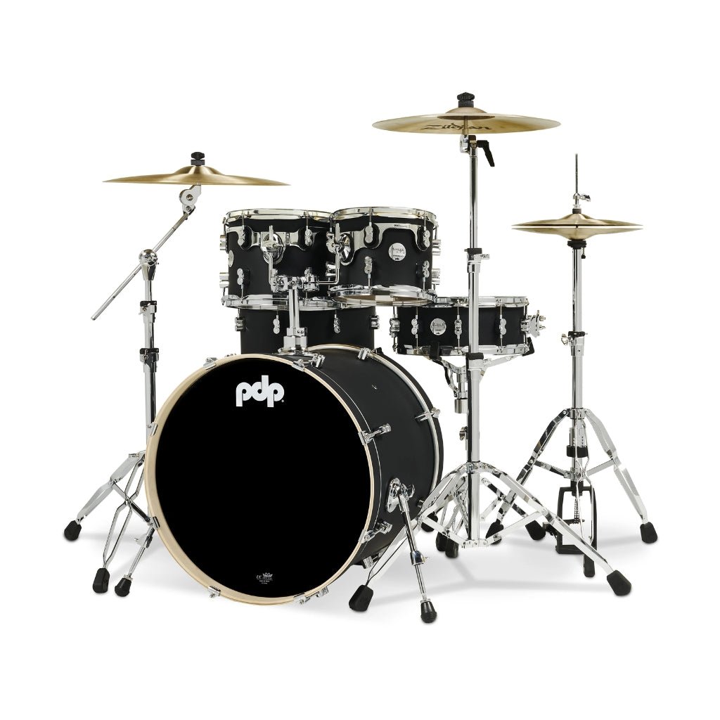 PDP Concept Maple 5-piece Shell Pack - Satin Black Acoustic Drums Sky Music
