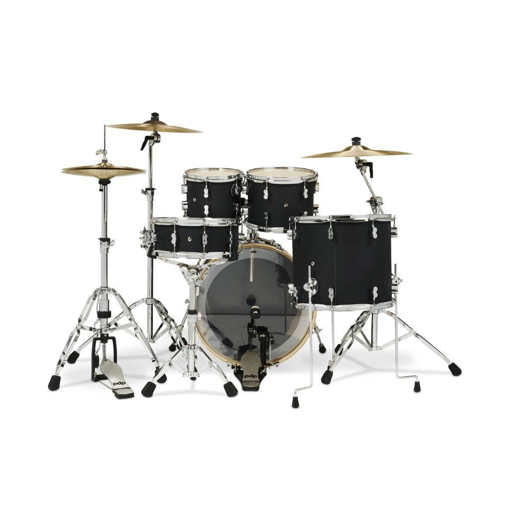 PDP Concept Maple 5-piece Shell Pack - Satin Black Acoustic Drums Sky Music
