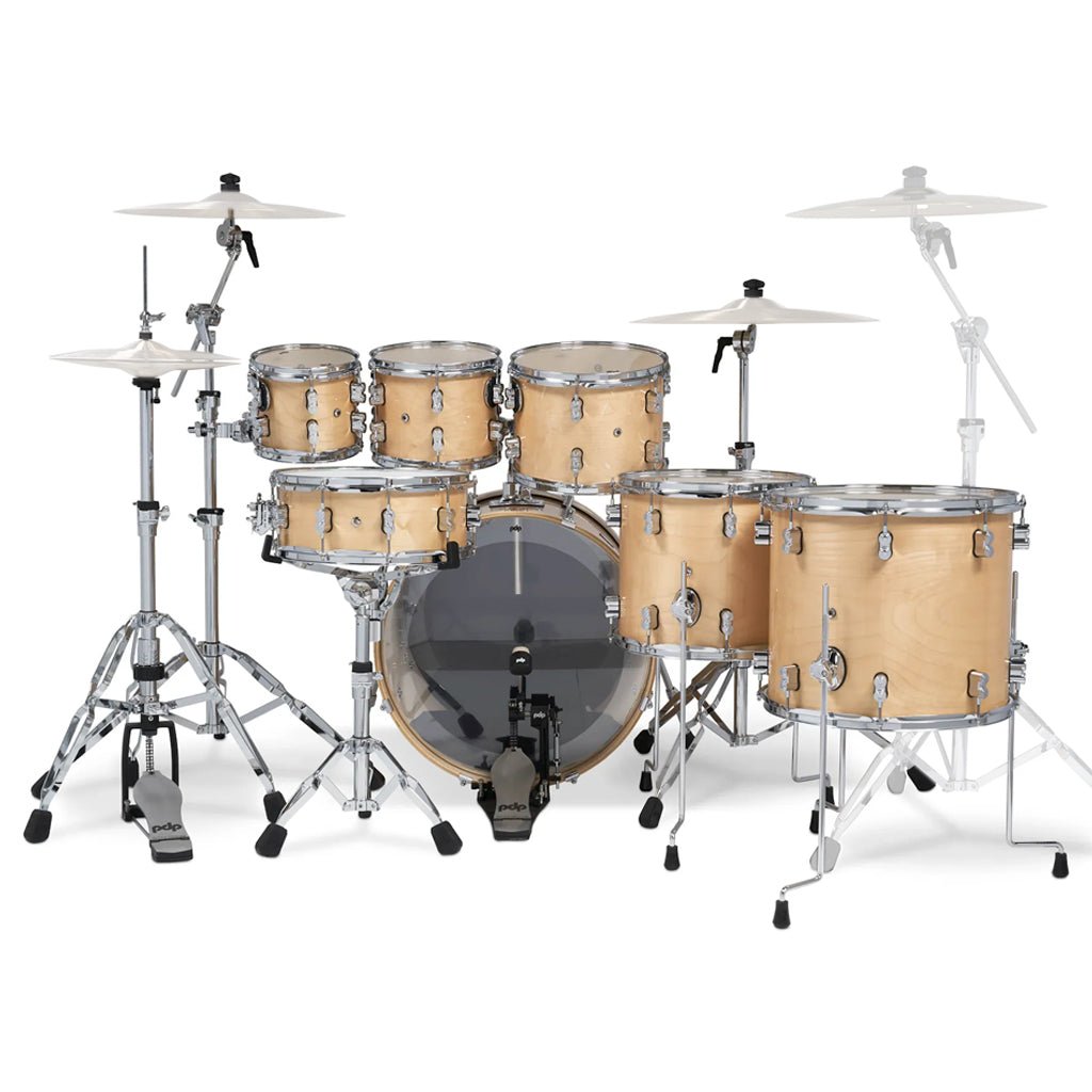 PDP Concept Maple 7-piece Shell Pack - Natural Lacquer Acoustic Drums Sky Music