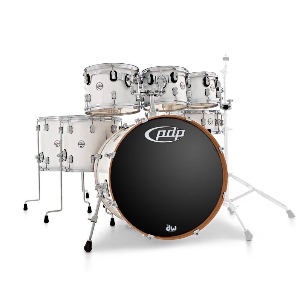 PDP Concept Maple 7-Piece Shell Pack - Pearlescent White Acoustic Drums Sky Music