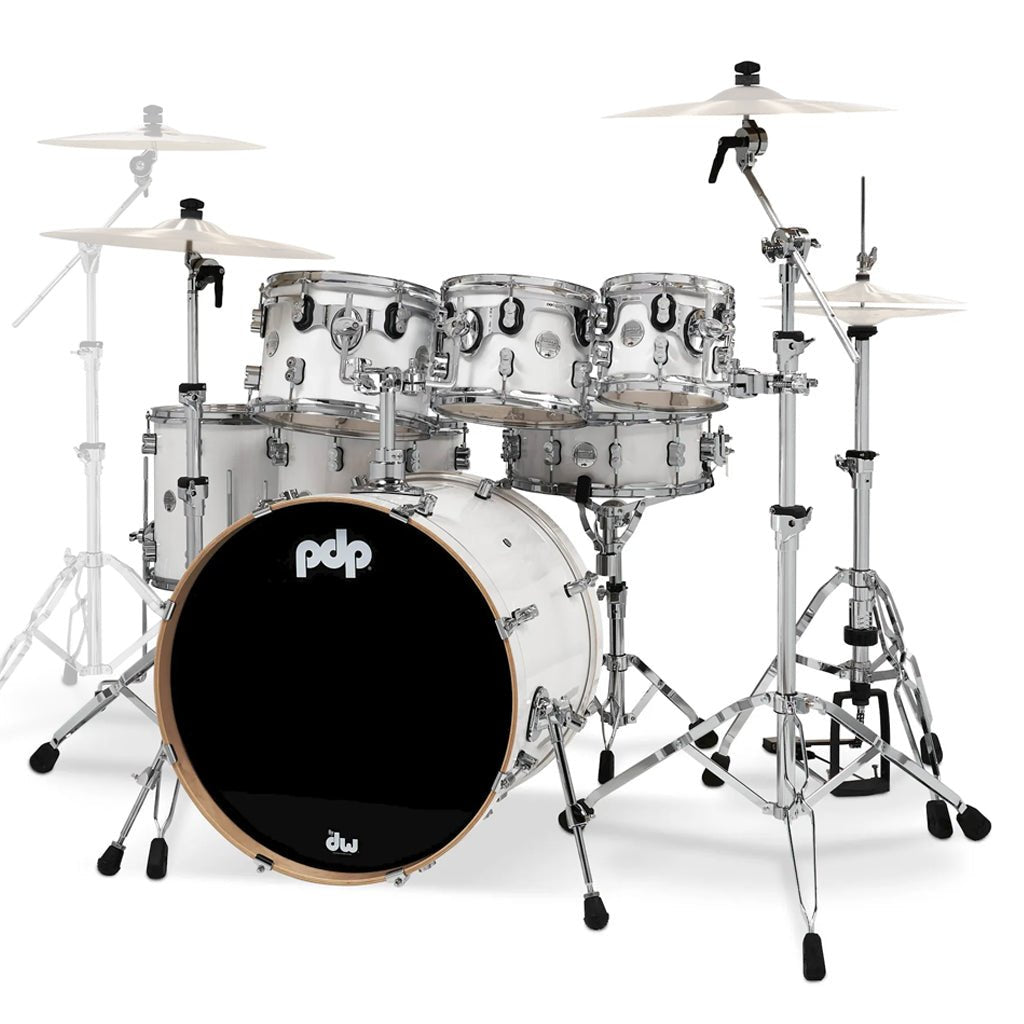 PDP Concept Maple 7-piece Shell Pack - Pearlescent White Acoustic Drums Sky Music