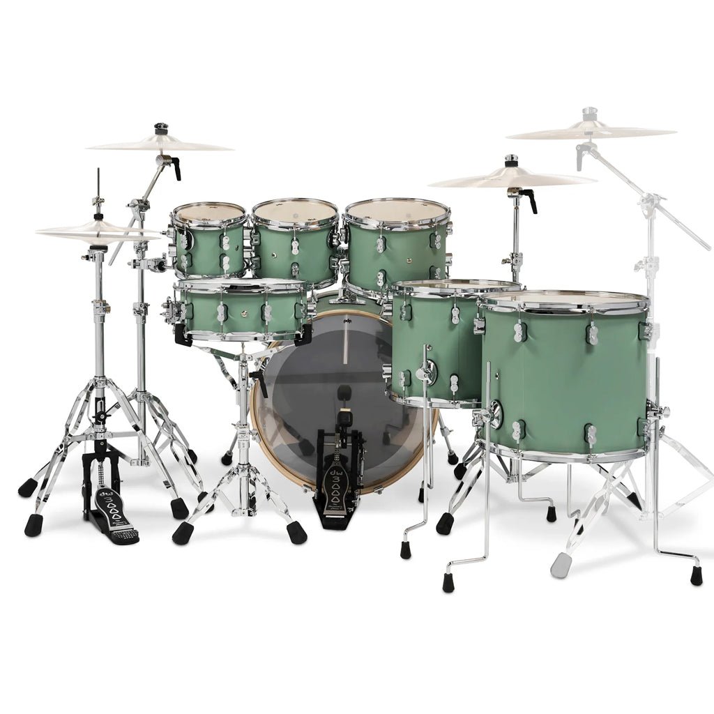 PDP Concept Maple 7-piece Shell Pack - Satin Seafoam Acoustic Drums Sky Music