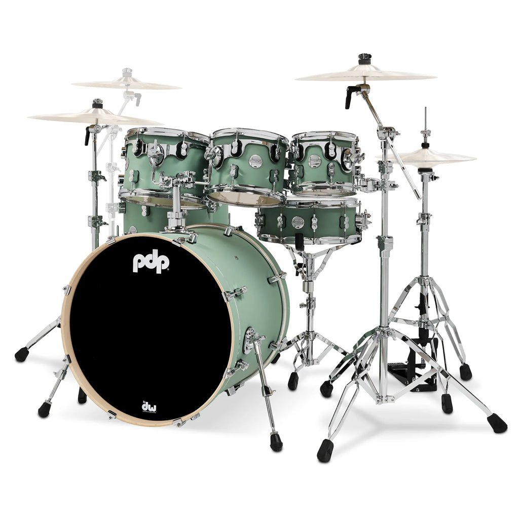 PDP Concept Maple 7-piece Shell Pack - Satin Seafoam Acoustic Drums Sky Music