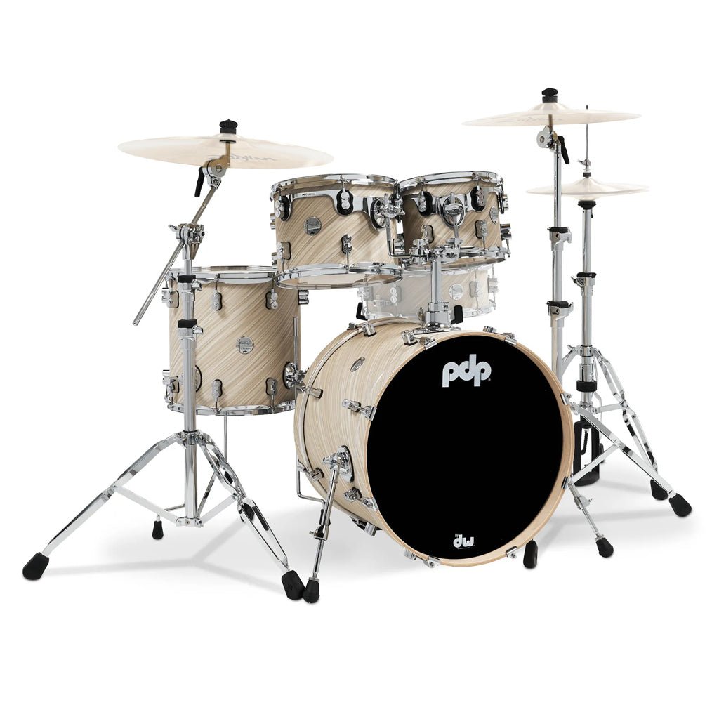 PDP Concept Maple Classic 4-piece Shell Pack with 20 inch Kick - Twisted Ivory Finish Ply Acoustic Drums Sky Music