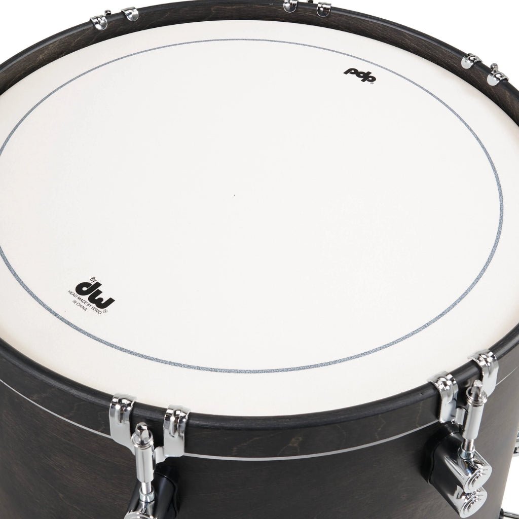 PDP Concept Maple Classic Bop 3-piece Shell Pack - Ebony with Ebony Hoops Acoustic Drums Sky Music