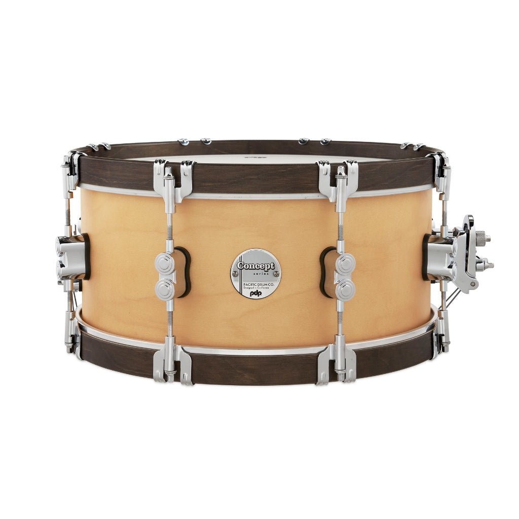 PDP Concept Maple Classic Snare Drum - 6.5 x 14-inch - Walnut with Natural Hoops Snare Drums Sky Music
