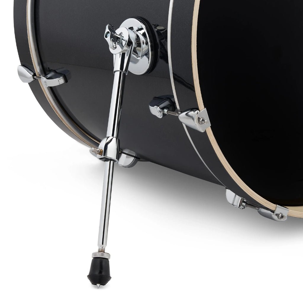 PDP Mainstage 5-Piece Complete Drum Set with Hardware and Cymbals - Black Sparkle Acoustic Drums Sky Music
