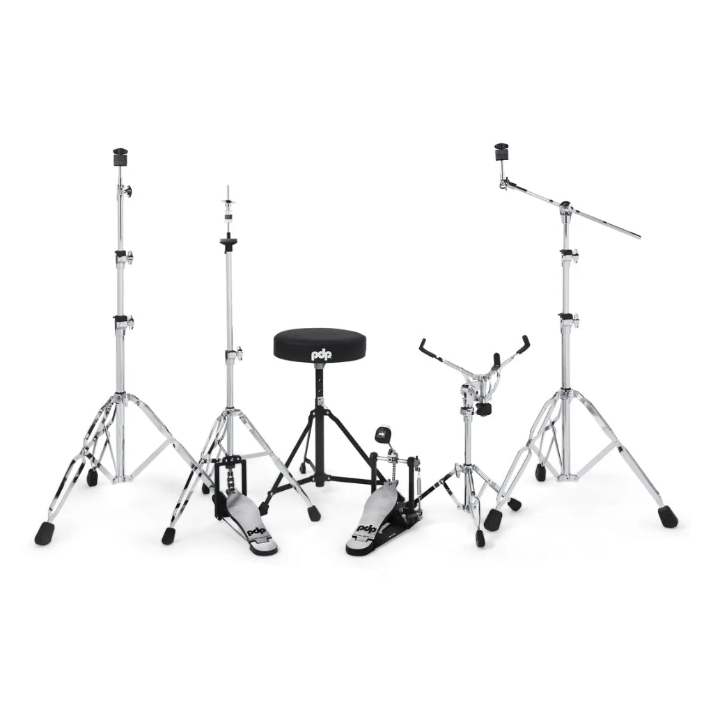 PDP Mainstage 5-Piece Complete Drum Set with Hardware and Cymbals - Pale Rose Acoustic Drums Sky Music