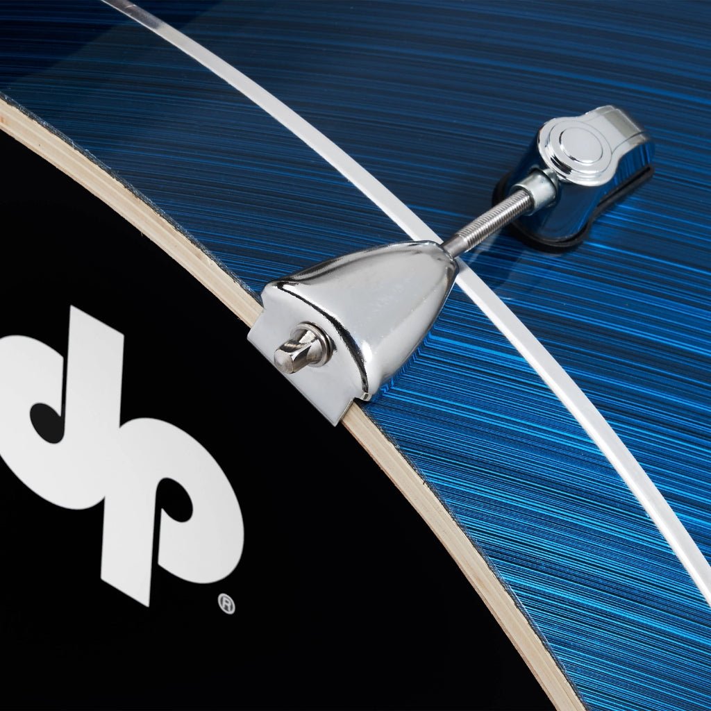 PDP Mainstage 5-Piece Complete Drum Set with Hardware and Cymbals - Twisted Blue Steel Acoustic Drums Sky Music