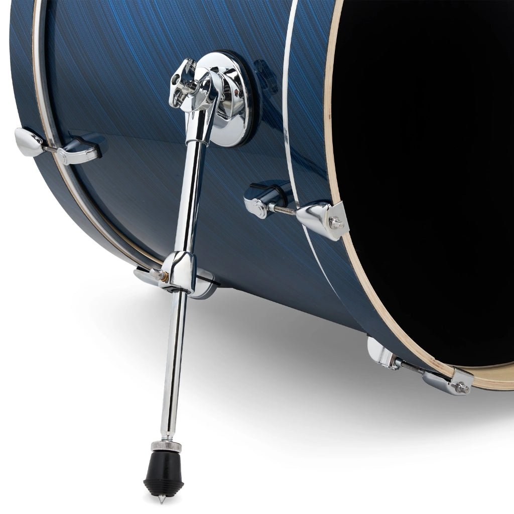 PDP Mainstage 5-Piece Complete Drum Set with Hardware and Cymbals - Twisted Blue Steel Acoustic Drums Sky Music