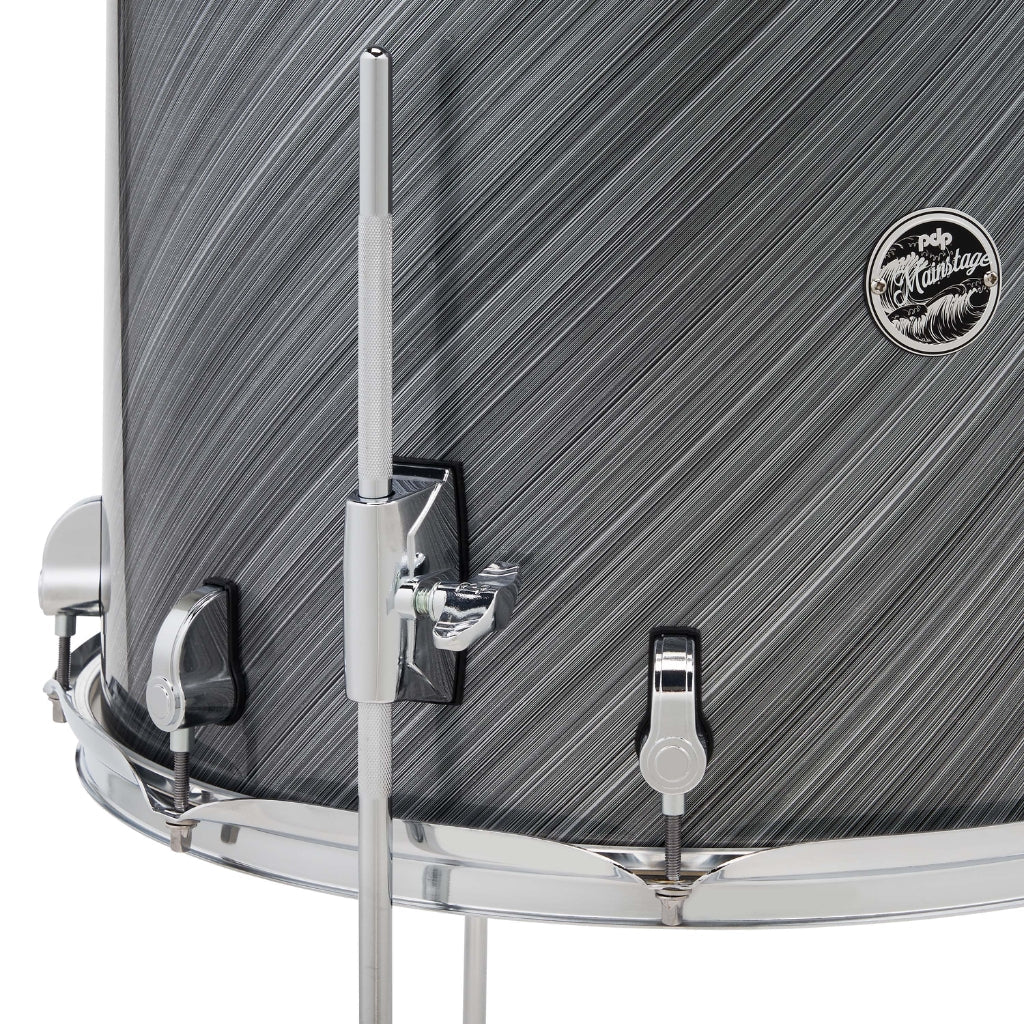 PDP Mainstage 5-Piece Complete Drum Set with Hardware and Cymbals - Twisted Graphite Acoustic Drums Sky Music