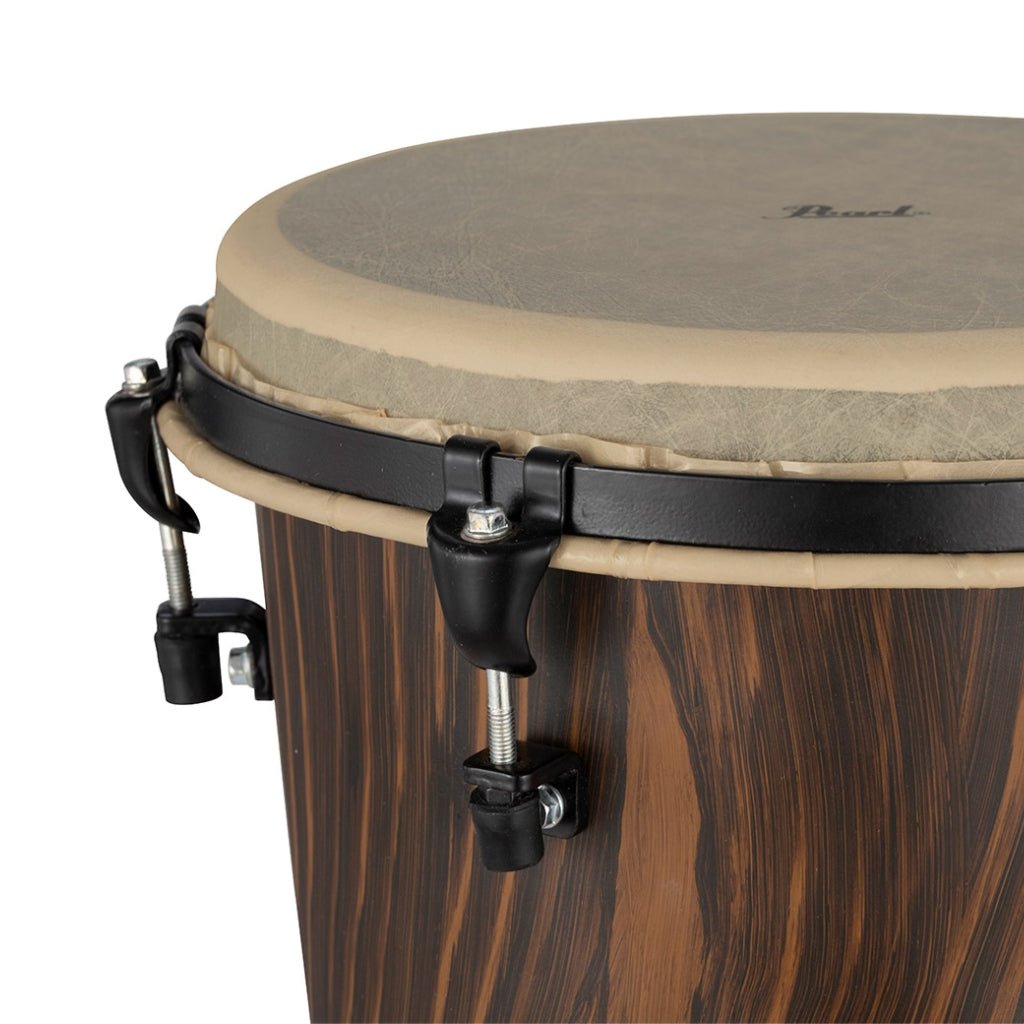 Pearl 12" Top Tuned Synthetic Shell Djembe Artisan - Straight Grain Limba Percussion Sky Music