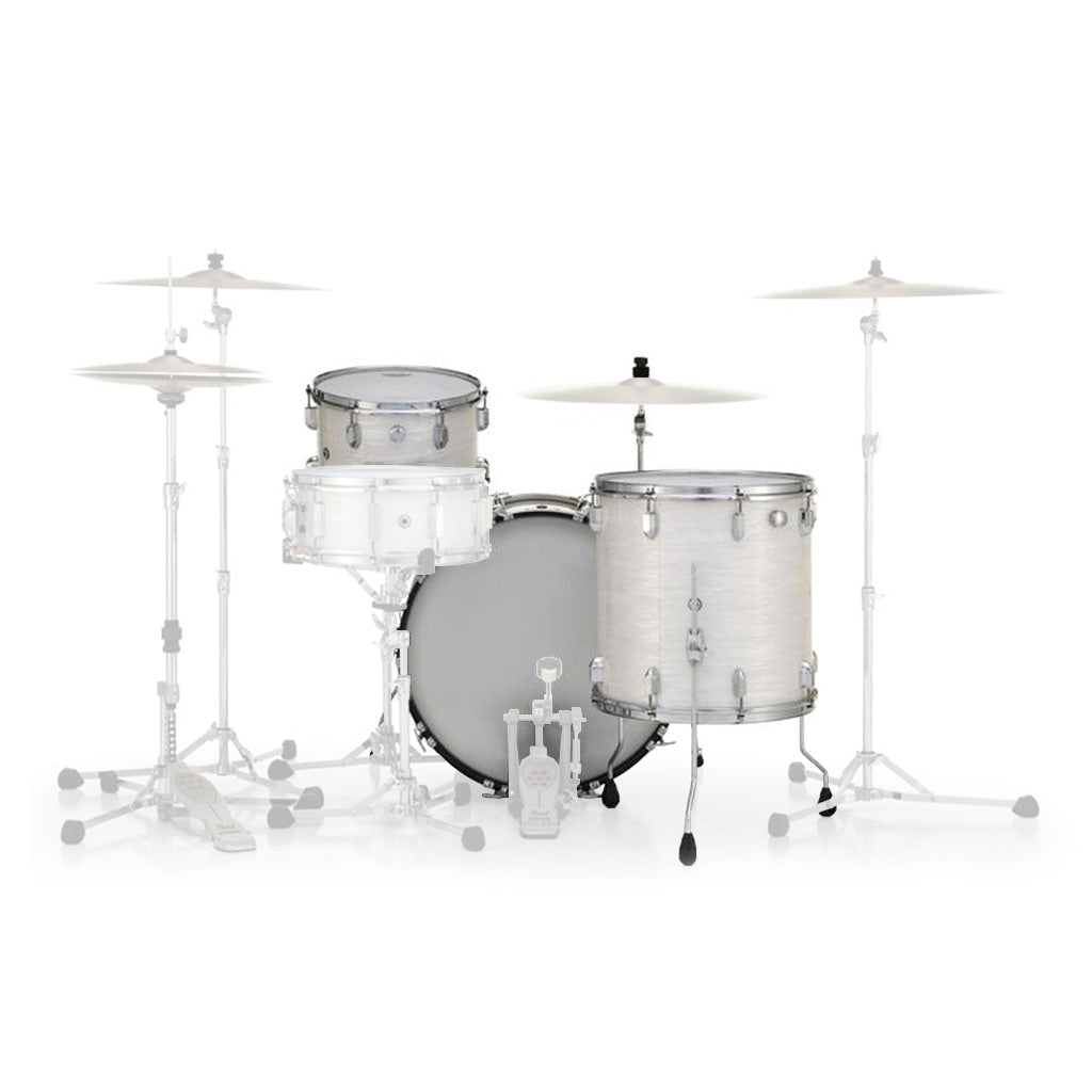 Pearl 75th Anniversary President Series 22" 3-Piece Phenolic Shell Pack - Pearl White Oyster Acoustic Drums Sky Music