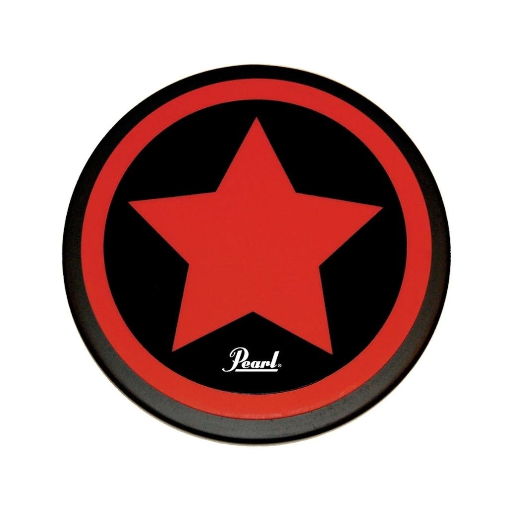 Pearl 8" Red Star Practice Pad Drum Accessories Sky Music