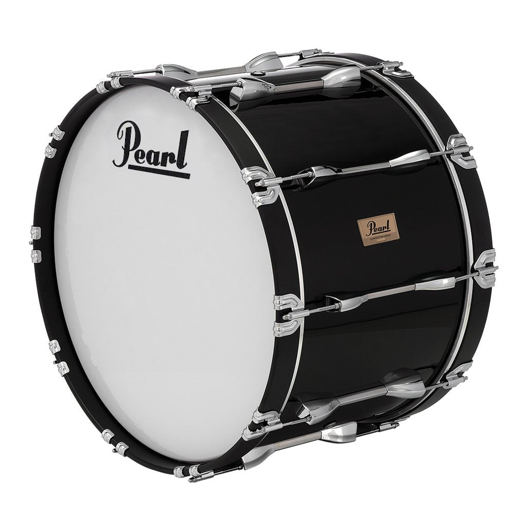 Pearl Competitor Marching Bass Drum 20 x 14 - Midnight Black Marching Drums Sky Music