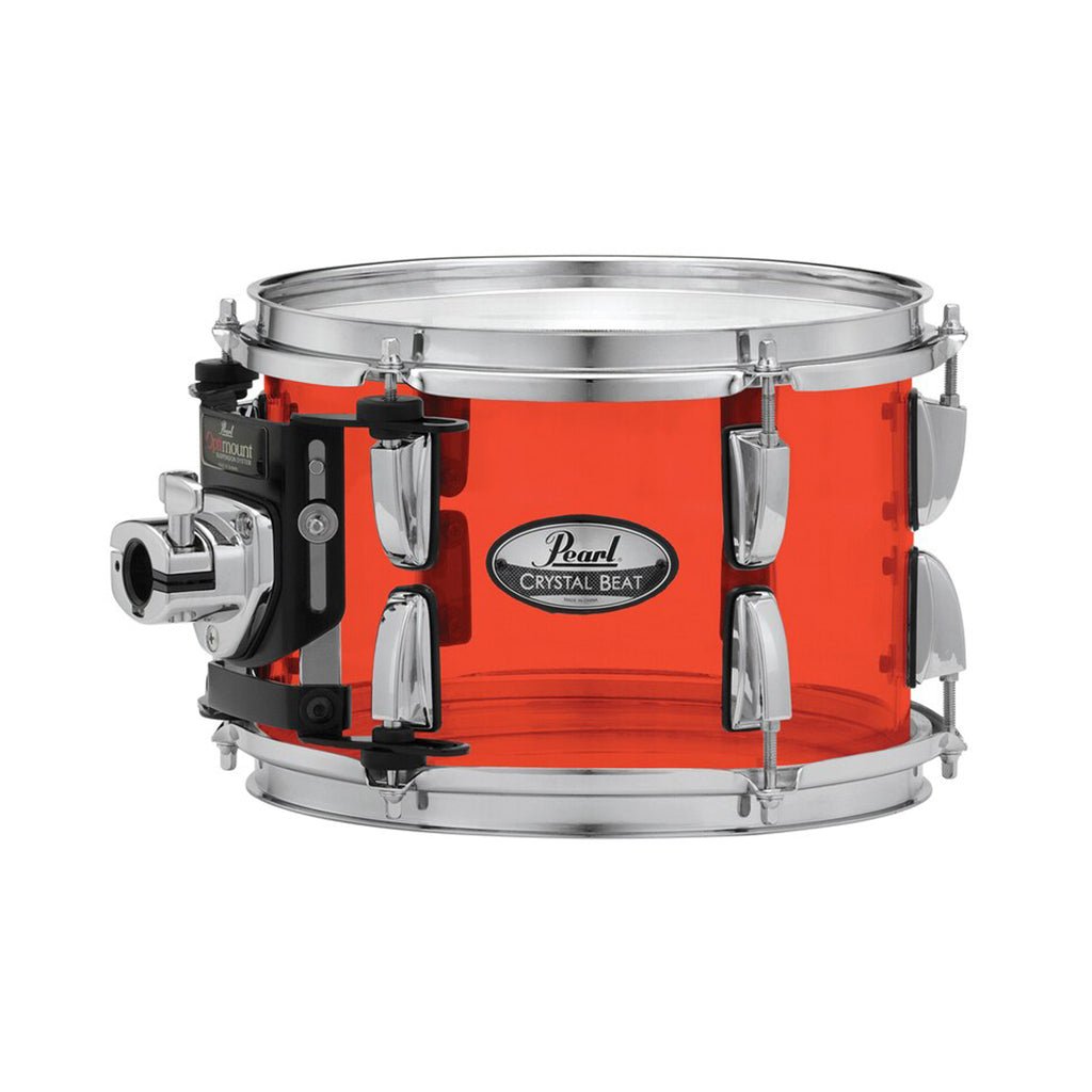 Pearl CRB Crystal Beat 8 x 7" Tom with Optimount - Ruby Red Acoustic Drums Sky Music
