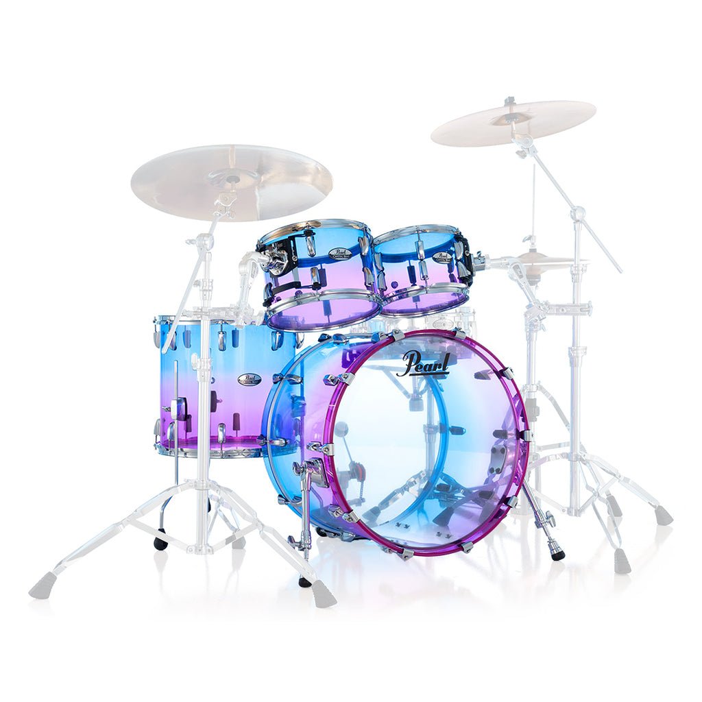 Pearl Crystal Beat 4-Piece Fusion Plus Shell Pack - Cotton Candy Fade Acoustic Drums Sky Music