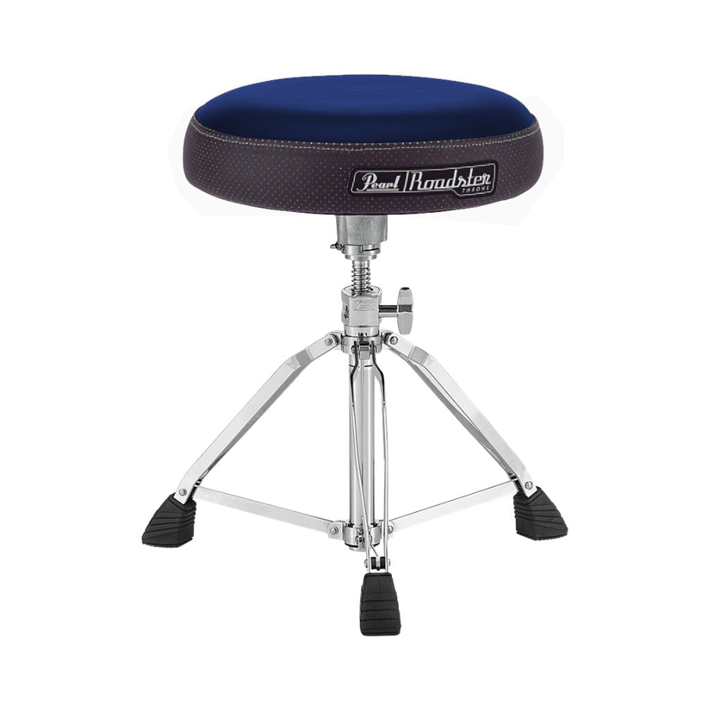 Pearl D1500 15" Vented Round Blue Cloth Drum Throne Drum Hardware Sky Music