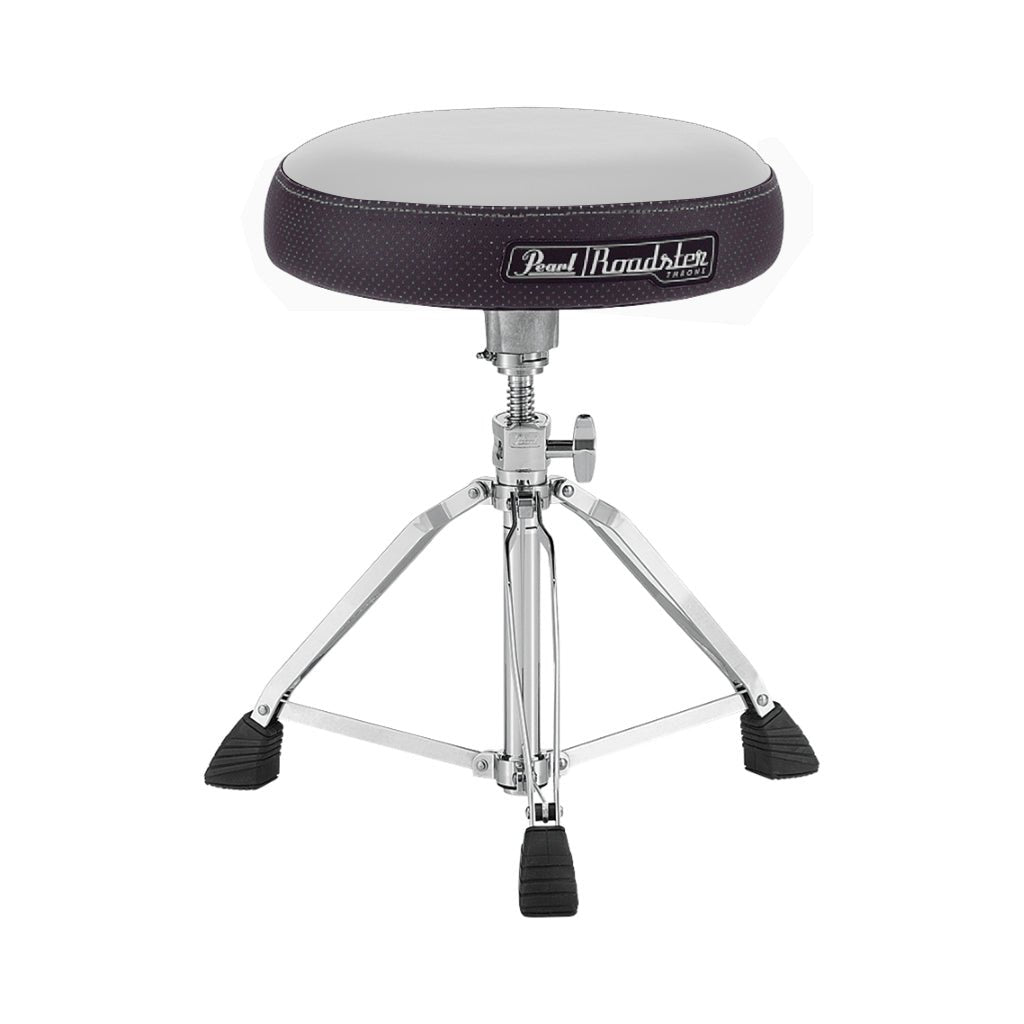 Pearl D1500 15" Vented Round White Cloth Drum Throne Drum Hardware Sky Music