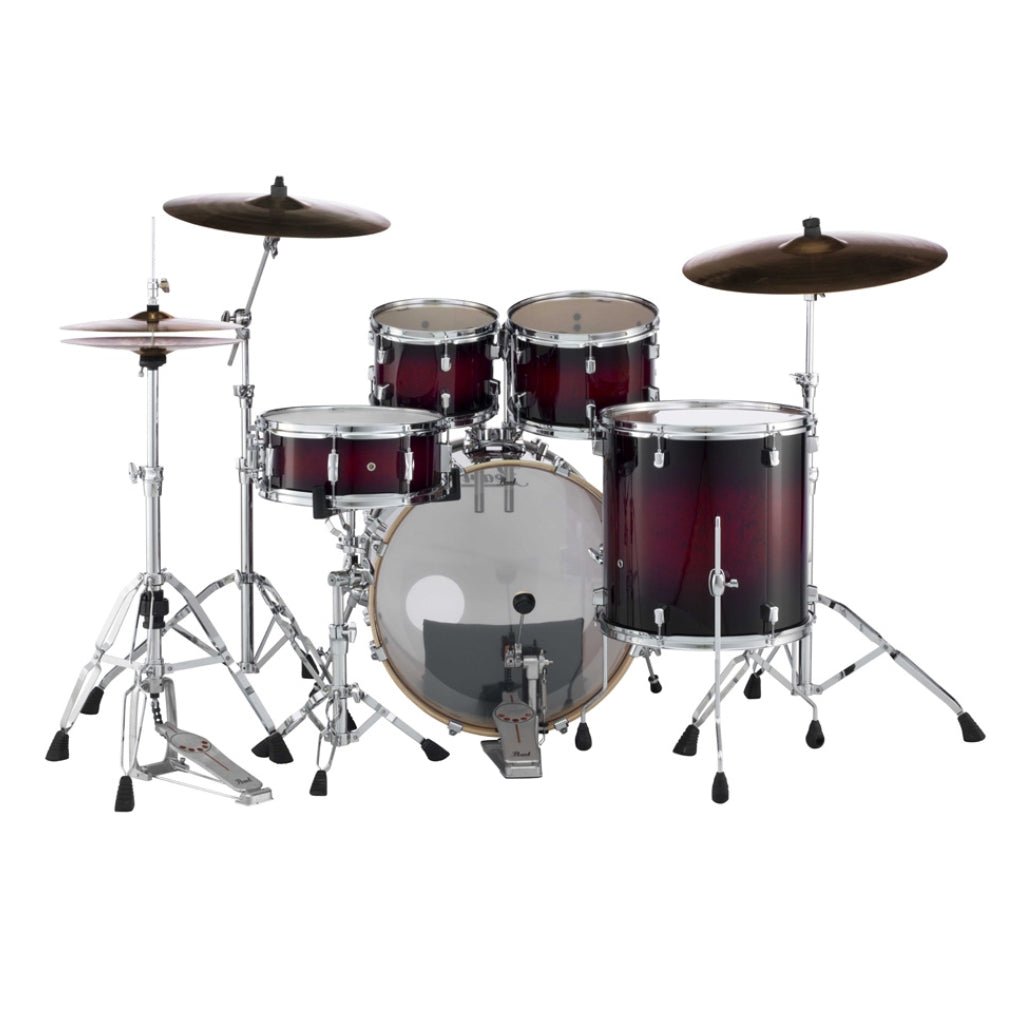 Pearl Decade Maple 5pc 22" Fusion Increda-Bundle Drum Kit - Gloss Deep Red Burst Acoustic Drums Sky Music