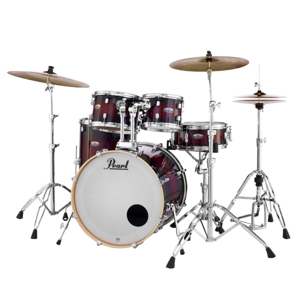 Pearl Decade Maple 5pc 22" Fusion Increda-Bundle Drum Kit - Gloss Deep Red Burst Acoustic Drums Sky Music