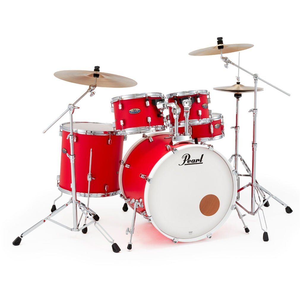 Pearl Decade Maple 5pc 22" Fusion Increda-Bundle Drum Kit - Matte Racing Red Acoustic Drums Sky Music