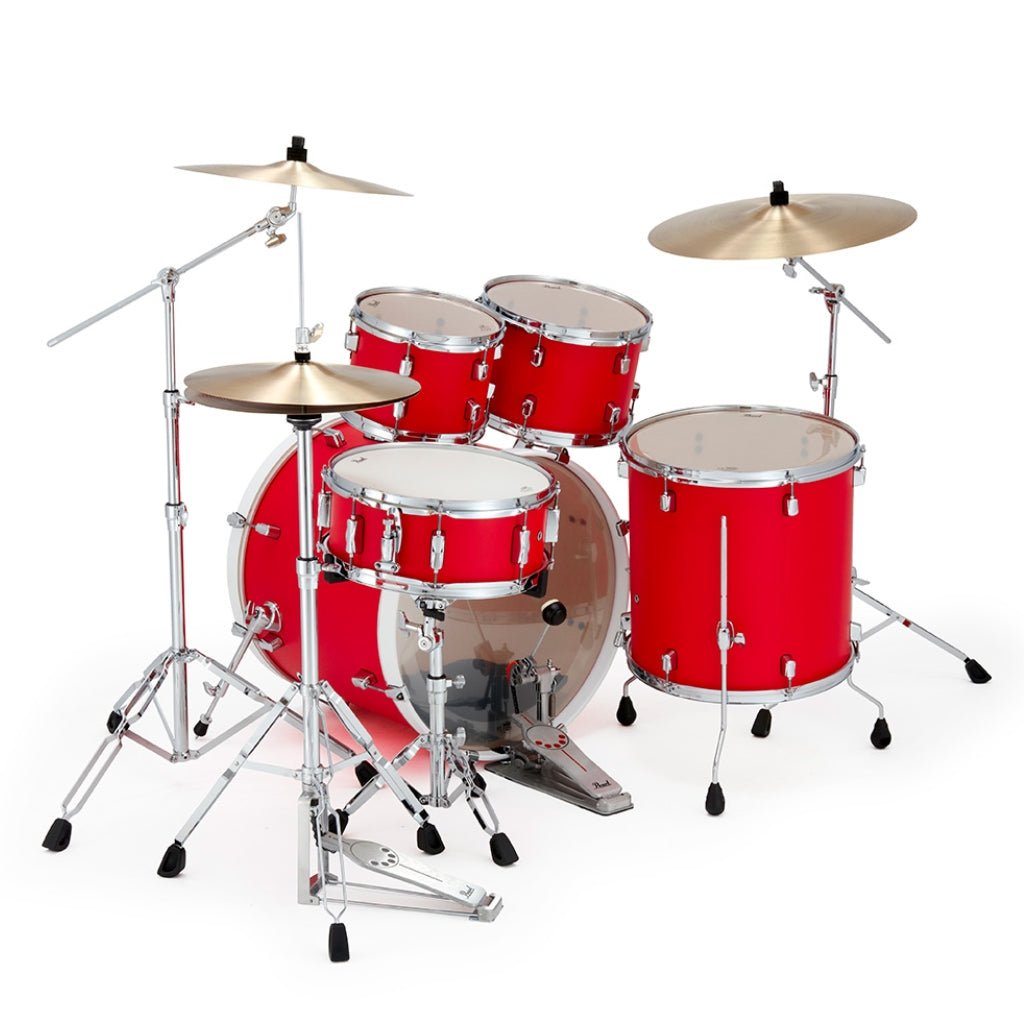 Pearl Decade Maple 5pc 22" Fusion Increda-Bundle Drum Kit - Matte Racing Red Acoustic Drums Sky Music