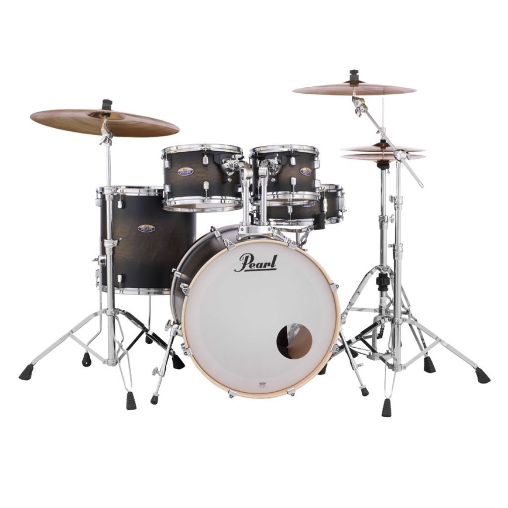 Pearl Decade Maple 5pc 22" Fusion Increda-Bundle Drum Kit - Satin Black Burst Acoustic Drums Sky Music