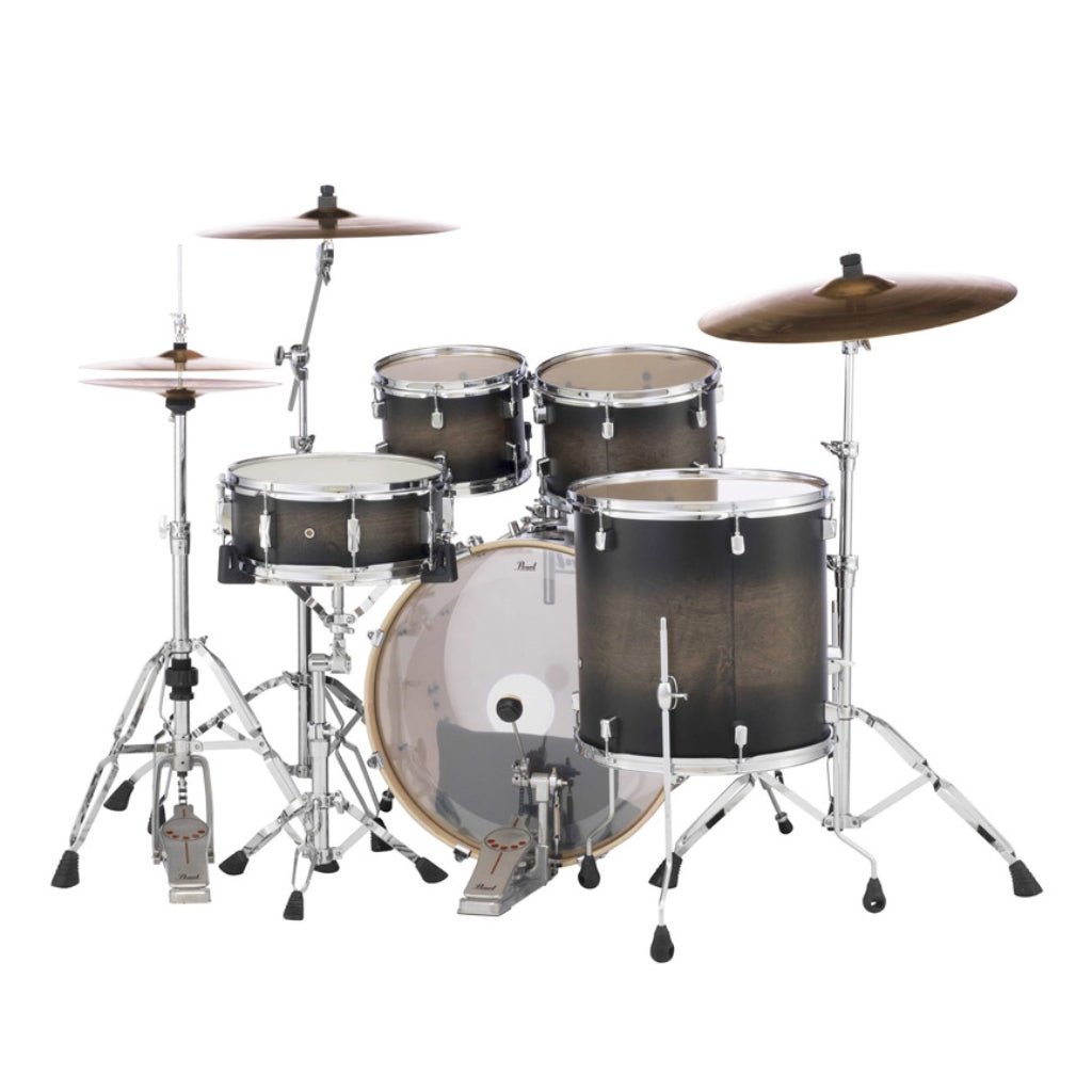 Pearl Decade Maple 5pc 22" Fusion Increda-Bundle Drum Kit - Satin Black Burst Acoustic Drums Sky Music