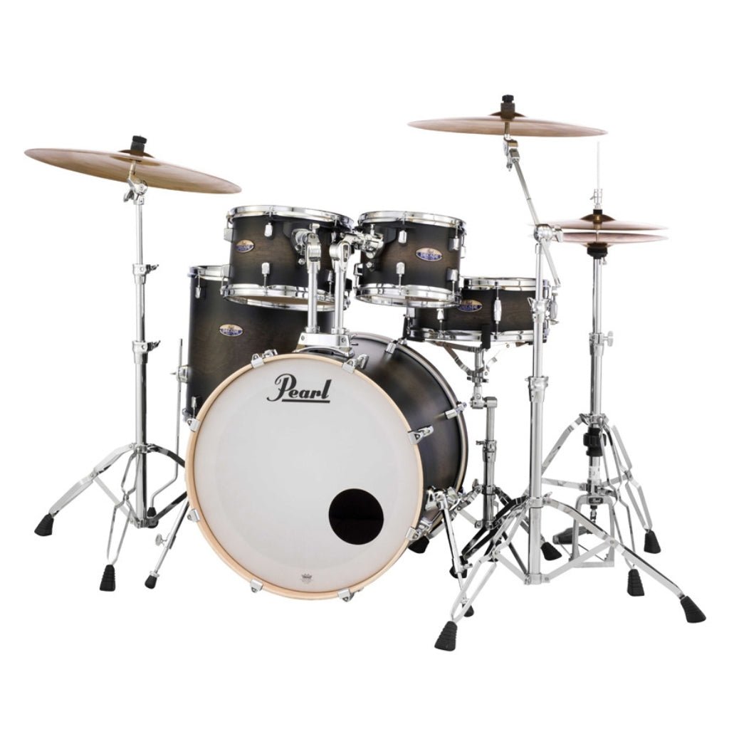Pearl Decade Maple 5pc 22" Fusion Increda-Bundle Drum Kit - Satin Black Burst Acoustic Drums Sky Music