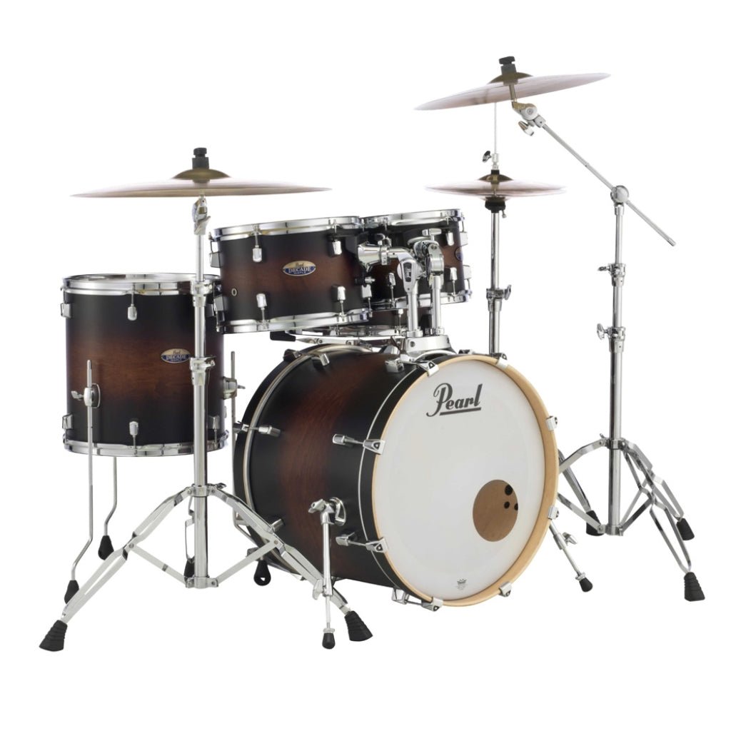 Pearl Decade Maple 5pc 22" Fusion Increda-Bundle Drum Kit - Satin Brown Burst Acoustic Drums Sky Music