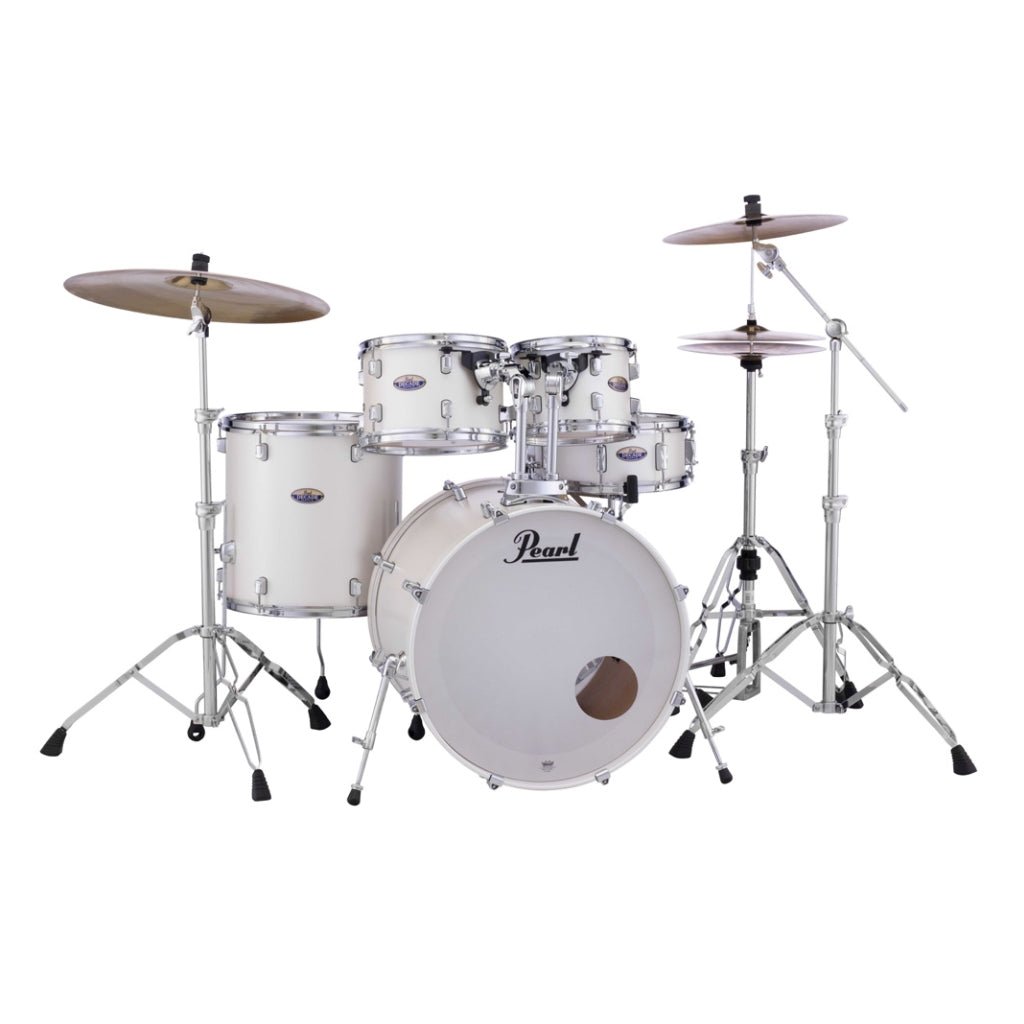 Pearl Decade Maple 5pc 22" Fusion Increda-Bundle Drum Kit - White Satin Pearl Acoustic Drums Sky Music