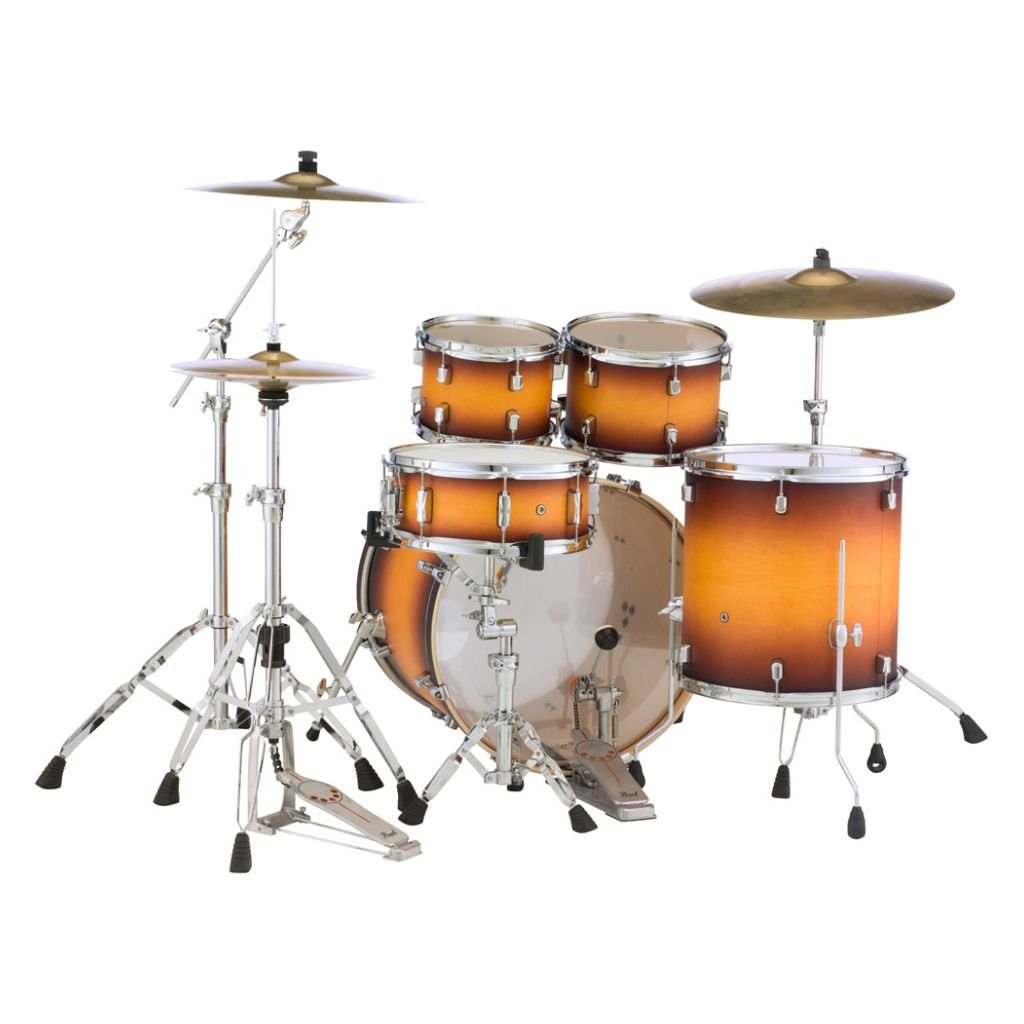 Pearl Decade Maple 5pc 22" Fusion Plus Increda-Bundle Drum Kit - Classic Satin Amburst Acoustic Drums Sky Music