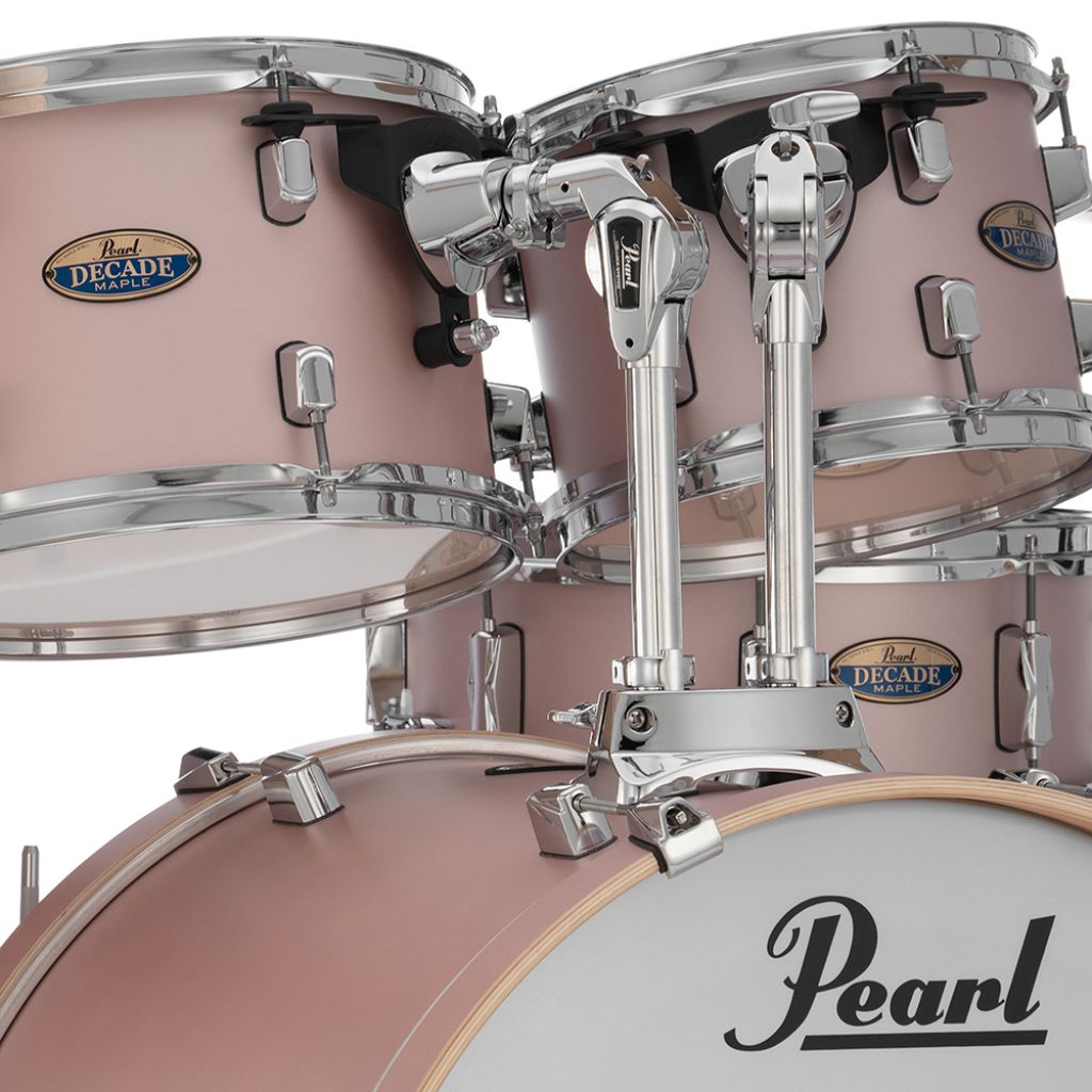 Pearl Decade Maple 5pc 22" Fusion Plus Increda-Bundle Drum Kit - Rose Mirage Acoustic Drums Sky Music